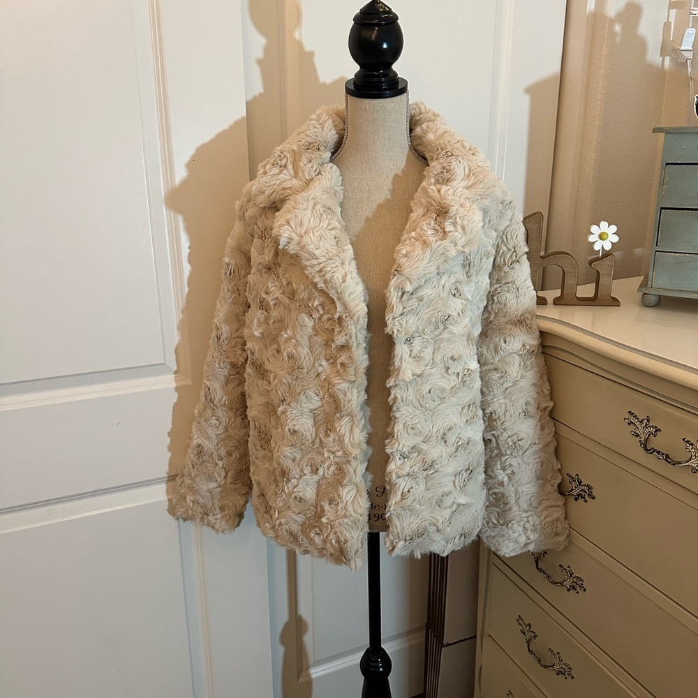 Jou Jou Cream Teddy Jacket